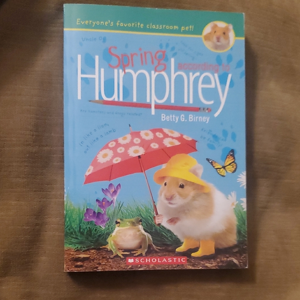 🐹 VINTAGE SCHOLASTIC SPRING ACCORDING TO HUMPHREY BY: BETTY G BIRNEY 🐹